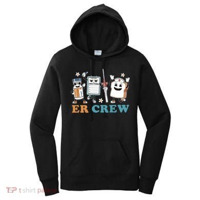 Retro Er Crew Emergency Room Funny Er Ed Nurse Tech Gift Women's Hoodie