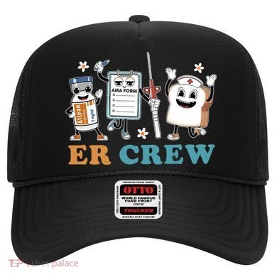 Retro Er Crew Emergency Room Funny Er Ed Nurse Tech Gift Hat