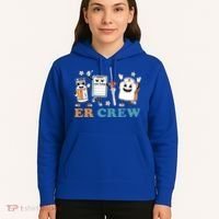 Retro Er Crew Emergency Room Funny Er Ed Nurse Tech Gift Hoodie thumb 5