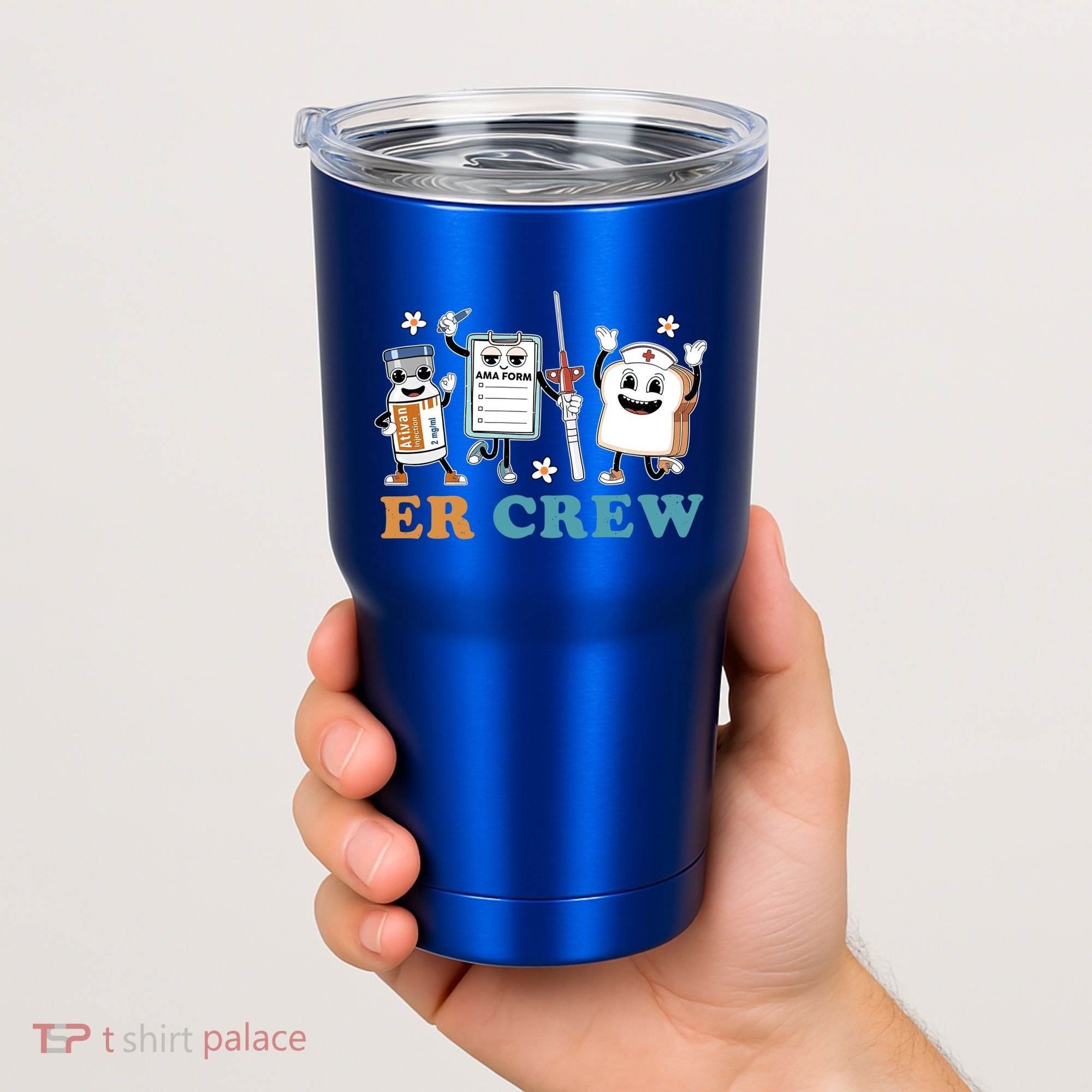 Retro Er Crew Emergency Room Funny Er Ed Nurse Tech Gift Tumbler