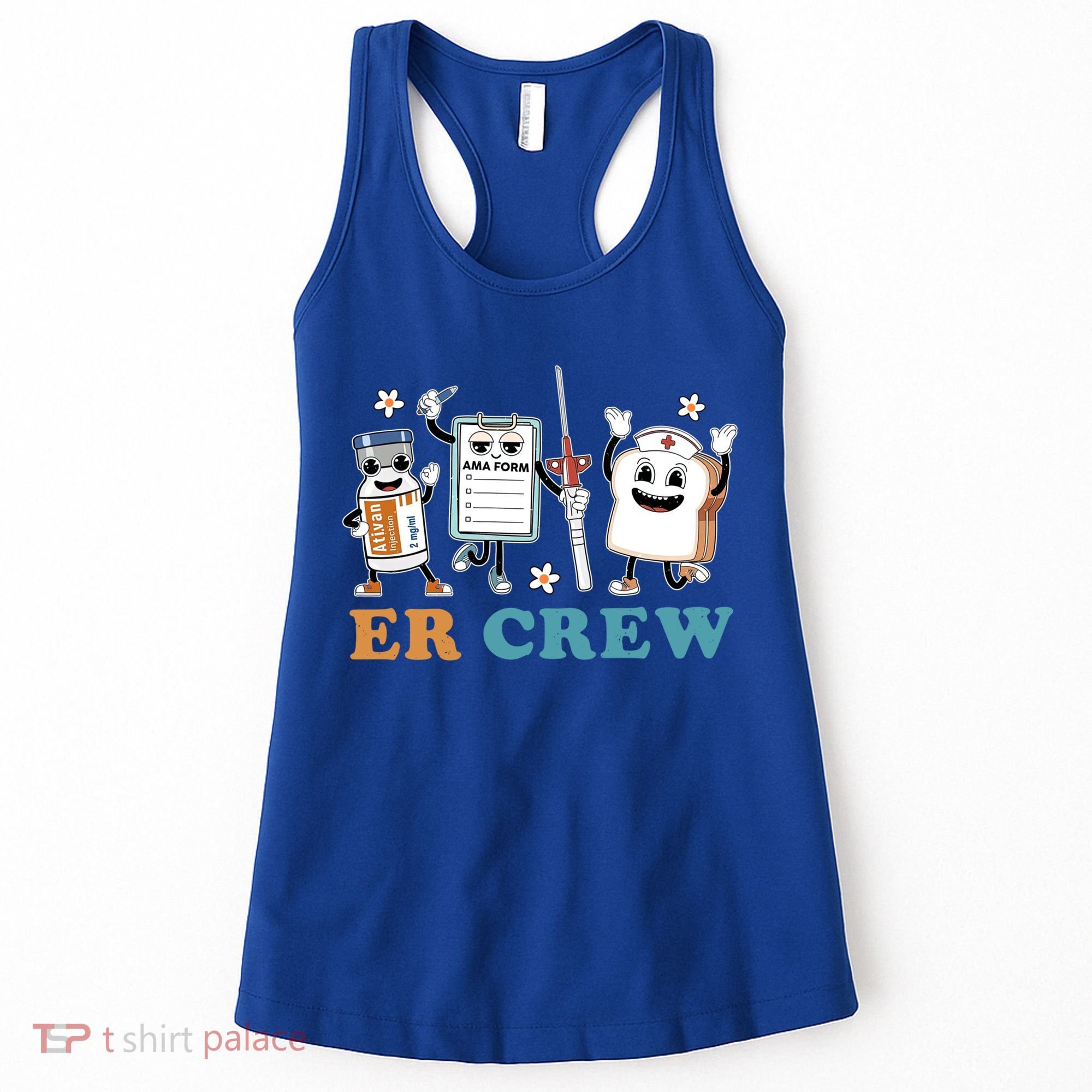 Retro Er Crew Emergency Room Funny Er Ed Nurse Tech Gift Women's Tank Top