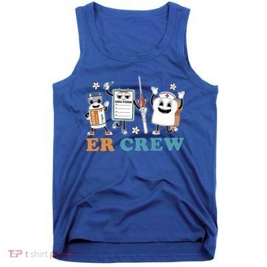 Retro Er Crew Emergency Room Funny Er Ed Nurse Tech Gift Tank Top