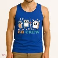 Retro Er Crew Emergency Room Funny Er Ed Nurse Tech Gift Tank Top thumb 3