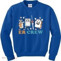 Retro Er Crew Emergency Room Funny Er Ed Nurse Tech Gift Kids Sweatshirt thumb 0