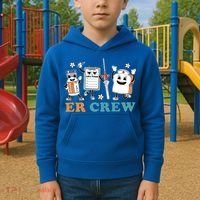 Retro Er Crew Emergency Room Funny Er Ed Nurse Tech Gift Kids Hoodie thumb 2