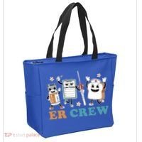 Retro Er Crew Emergency Room Funny Er Ed Nurse Tech Gift Tote Bag thumb 2