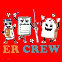 Retro Er Crew Emergency Room Funny Er Ed Nurse Tech Gift Santa Hat thumb 1