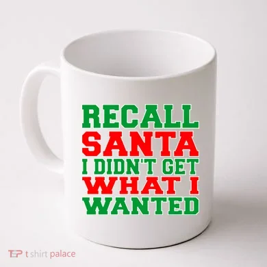 Recall Santa Coffee Mug