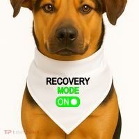 Recovery Mode On Funny USA-Made Doggie Bandana thumb 1