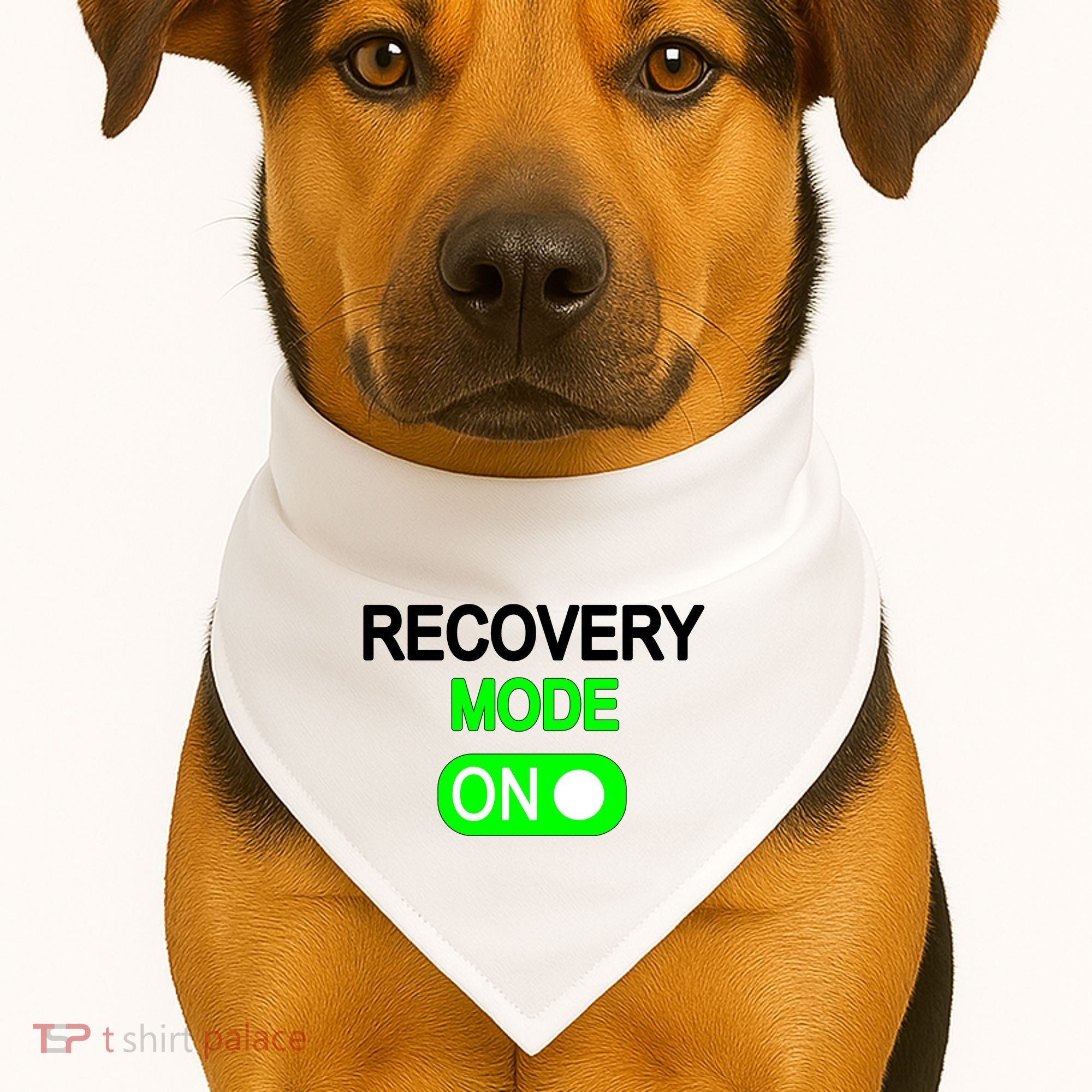 Recovery Mode On Funny USA-Made Doggie Bandana