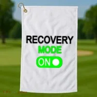 Recovery Mode On Funny Golf Towel thumb 1