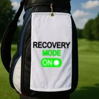 Recovery Mode On Funny Golf Towel thumb 2