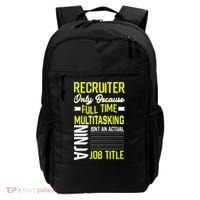 Recruiter Full Time Multitasking Job Title Backpack thumb 0
