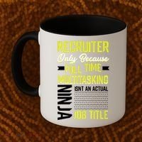 Recruiter Full Time Multitasking Job Title Coffee Mug thumb 2