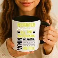 Recruiter Full Time Multitasking Job Title Coffee Mug thumb 3