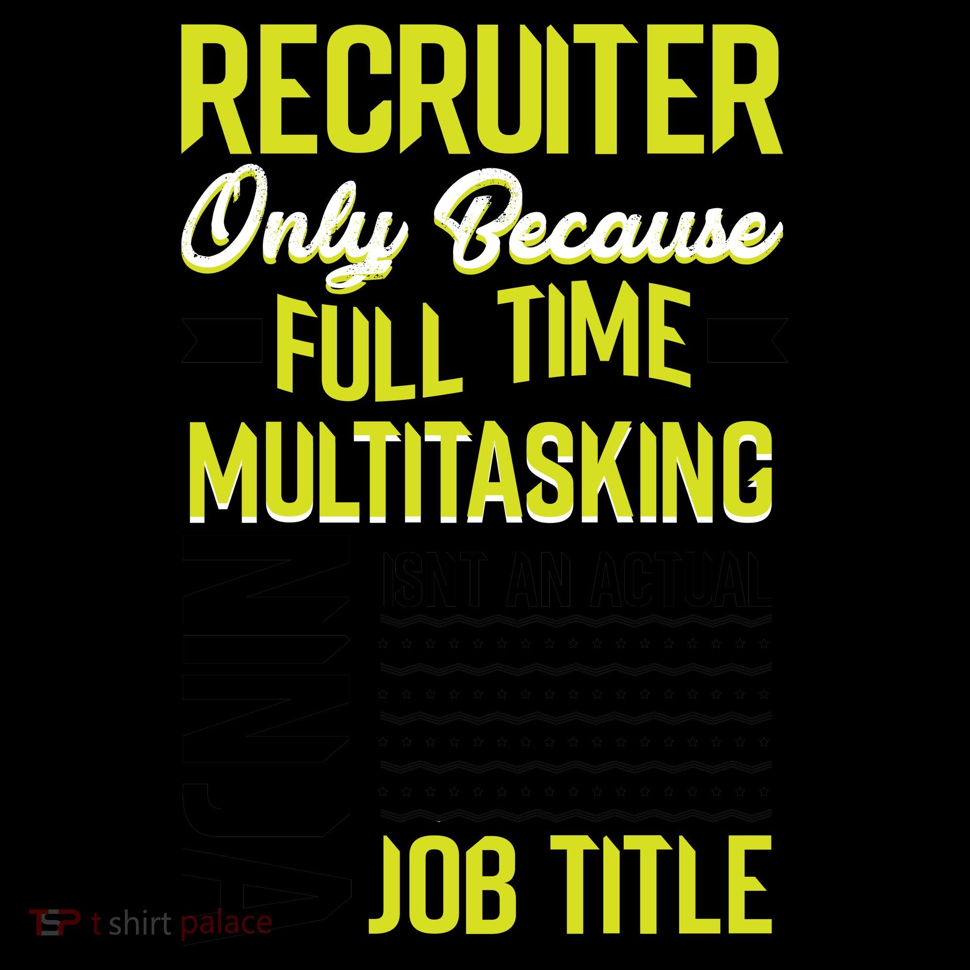 Recruiter Full Time Multitasking Job Title Coffee Mug