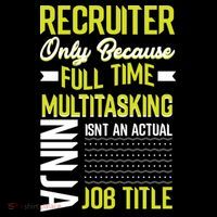 Recruiter Full Time Multitasking Job Title Coaster thumb 2