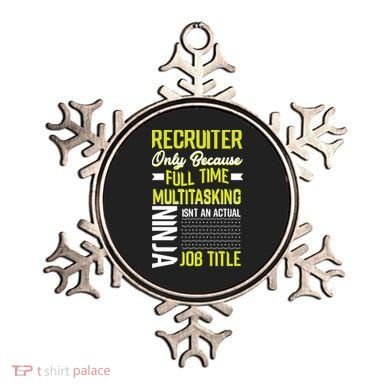 Recruiter Full Time Multitasking Job Title Ornament