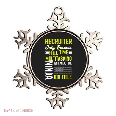 Recruiter Full Time Multitasking Job Title Ornament