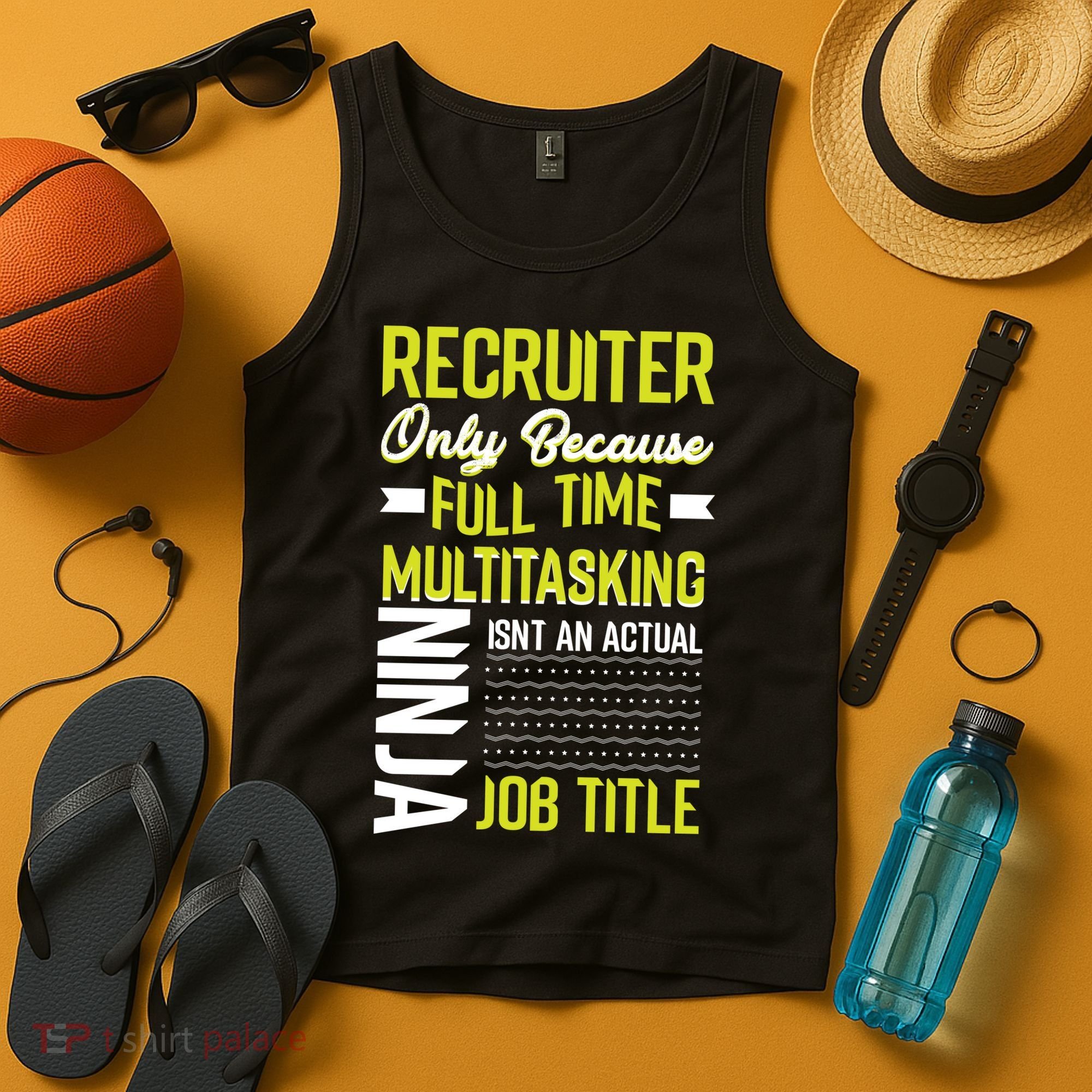 Recruiter Full Time Multitasking Job Title Tank Top