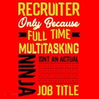Recruiter Full Time Multitasking Job Title Santa Hat thumb 1