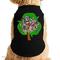 Recycle Reuse Reduce Flower Tree Doggie Tank thumb 0