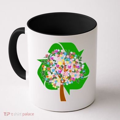 Recycle Reuse Reduce Flower Tree Coffee Mug