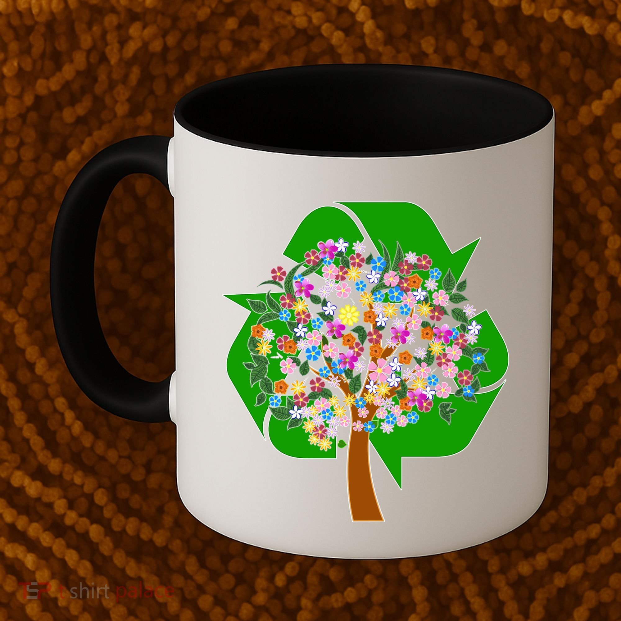 Recycle Reuse Reduce Flower Tree Coffee Mug