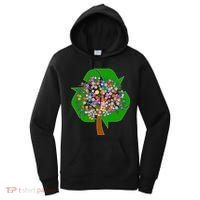 Recycle Reuse Reduce Flower Tree Women's Hoodie thumb 0