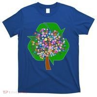 Recycle Reuse Reduce Flower Tree T-Shirt thumb 0