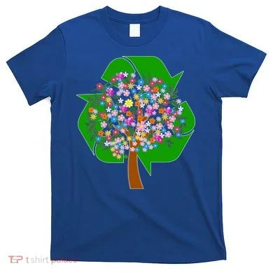 Recycle Reuse Reduce Flower Tree T-Shirt