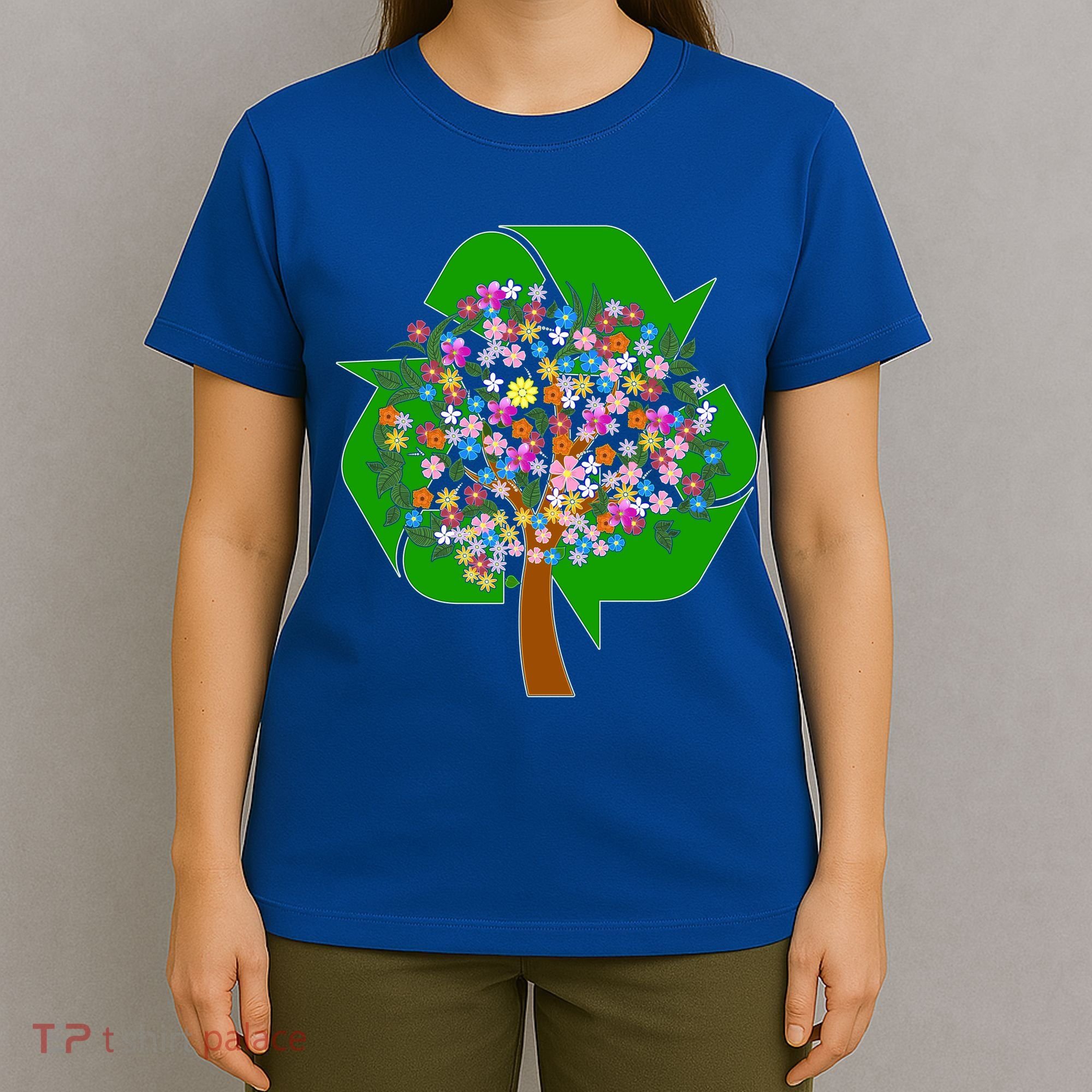 Recycle Reuse Reduce Flower Tree T-Shirt