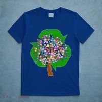 Recycle Reuse Reduce Flower Tree T-Shirt thumb 5