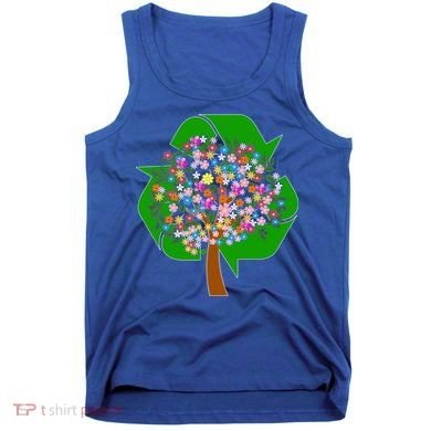 Recycle Reuse Reduce Flower Tree Tank Top