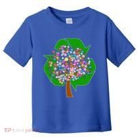 Recycle Reuse Reduce Flower Tree Toddler T-Shirt thumb 0