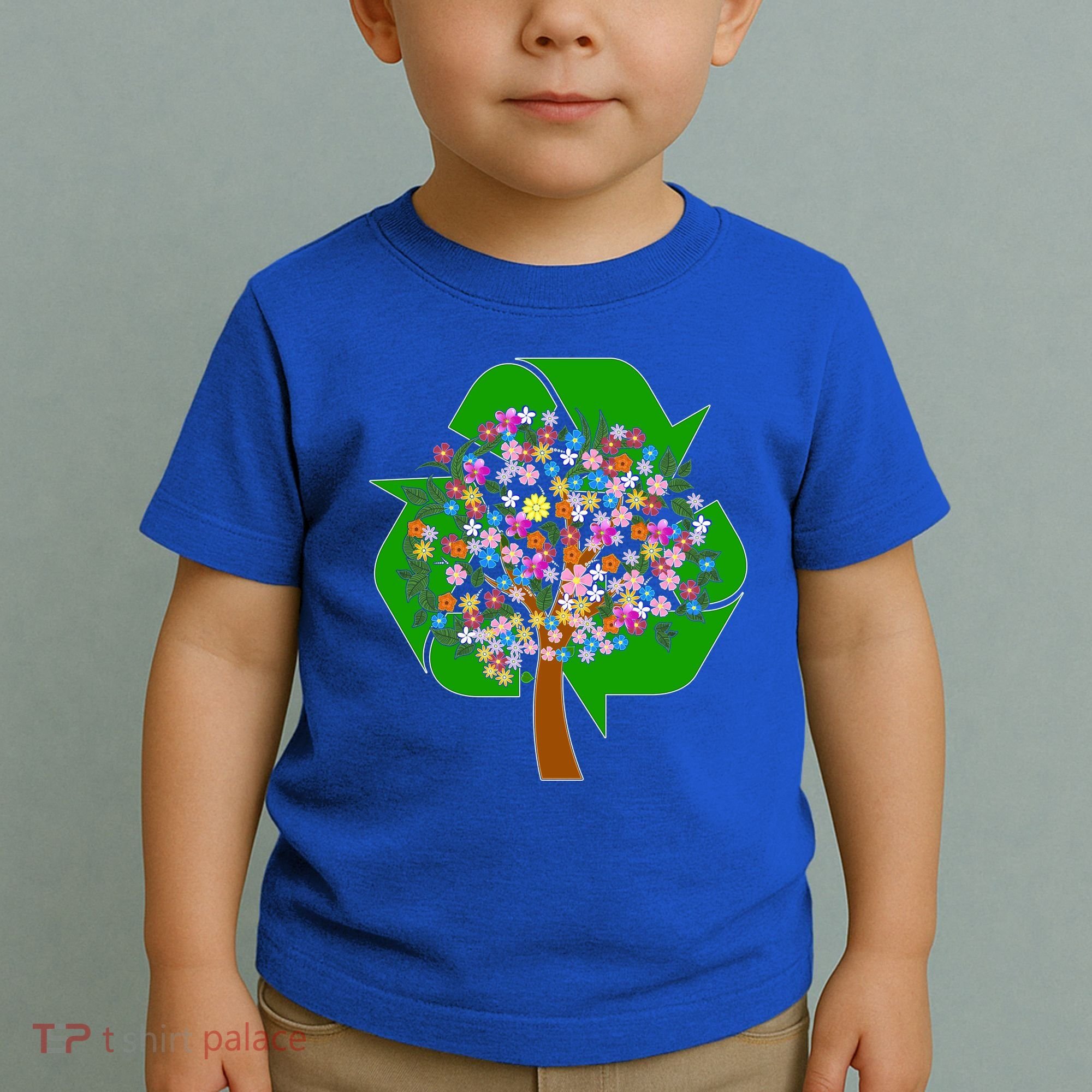 Recycle Reuse Reduce Flower Tree Toddler T-Shirt