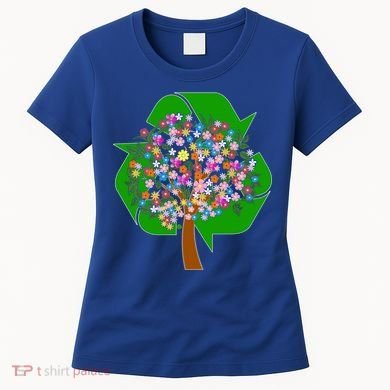 Recycle Reuse Reduce Flower Tree Women's T-Shirt