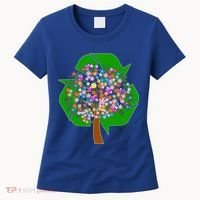 Recycle Reuse Reduce Flower Tree Women's T-Shirt thumb 0