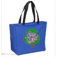 Recycle Reuse Reduce Flower Tree Tote Bag thumb 2