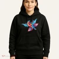 Red And Blue Flying Dragons Hoodie thumb 5