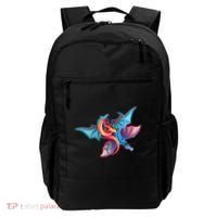Red And Blue Flying Dragons Backpack thumb 0