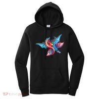 Red And Blue Flying Dragons Women's Hoodie thumb 0