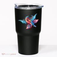 Red And Blue Flying Dragons Tumbler thumb 0