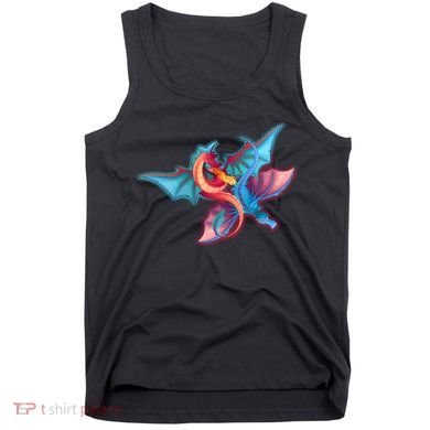 Red And Blue Flying Dragons Tank Top