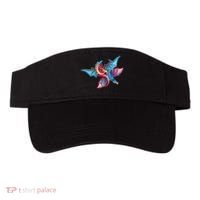 Red And Blue Flying Dragons Visor thumb 0