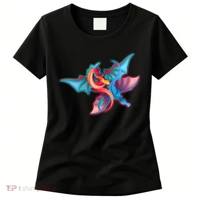 Red And Blue Flying Dragons Women's T-Shirt