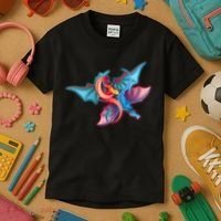 Red And Blue Flying Dragons Kids T-Shirt thumb 3