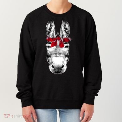 Red Bandanna Gangster Donkey Women's Sweatshirt