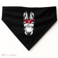 Red Bandanna Gangster Donkey USA-Made Doggie Bandana thumb 0