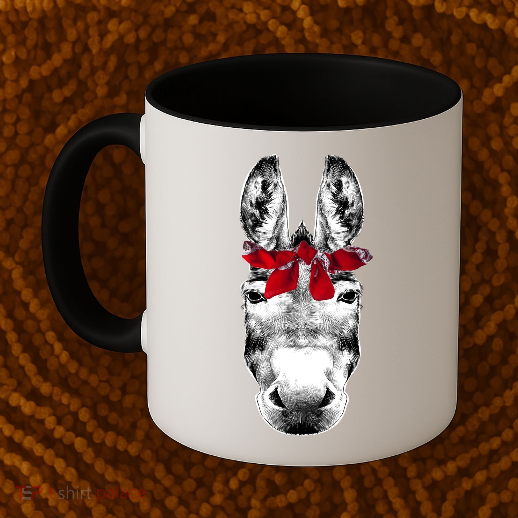 Red Bandanna Gangster Donkey Coffee Mug
